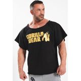 Gorilla Wear - Classic Work Out Top - Zwart/Goud - Sportshirt