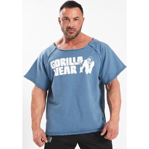 Gorilla Wear - Classic Work Out Top - Coronet Blauw - Oversized Pasvorm
