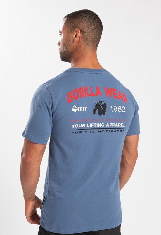 Gorilla Wear Warren T-shirt - Coronet Blauw