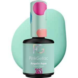 Pink Gellac Angelic Aqua Gellak Nagellak 15ml - Glanzend Blauwe Gel Lak - Gelnagels Producten - Gel Nails