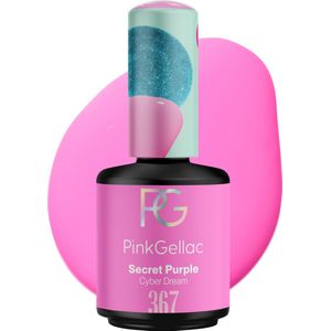 Pink Gellac Secret Purple Gellak Nagellak 15ml - Glanzend Paarse Gel Lak - Gelnagels Producten - Gel Nails