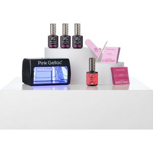 Pink Gellac - Dashing Glace - Gellak Set - Lipstick Red - Vegan