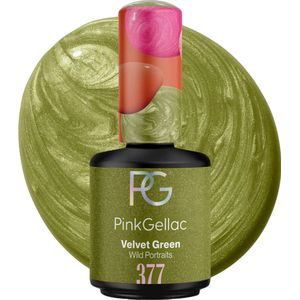 Pink Gellac Groene Gellak Nagellak - Gelnagellak - Gelnagels Producten - Gel Nails - 377 Velvet Green