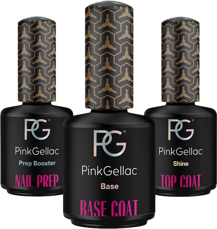Pink Gellac - Base Essentials Set - Nagellak - Vegan - 100% Vrij van HEMA