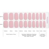 Pink Gellac - Gellak Stickers 0003 Toasted Nude - Nagelstickers - 20 stuks in 10 maten