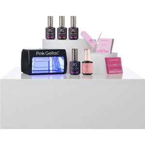 Pink Gellac - Gellak Starterspakket - Zwart - Manicure Set voor Gel Nagellak