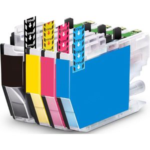 Geschikt voor Brother LC422 XL Inktcartridges - MFC-J5340DW J5345DW J5740DW J6540DW J6940DW