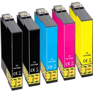 Geschikt voor Epson 604XL inktcartridges + Extra Zwart - XP-2200 - XP-2205 - XP-3200 - XP-3205 - XP-4200 - XP-4205 - WF2910DWF - WF2930DWF