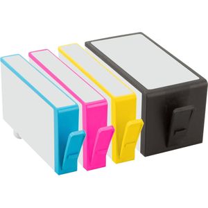 Geschikt voor HP 920 / HP 920XL inktcartridges - Multipack 4 Inktpatronen - Geschikt voor HP Officejet 6000 - 6500 - 6500A - 7000 - 7500A