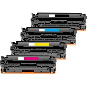 Geschikt voor HP 415 / HP 415A Toner cartridges - Multipack 4 Toners - Geschikt voor HP Color LaserJet Pro MFP M454DN - M454DW - M454NW - M479DN - M479DW - M479FDW