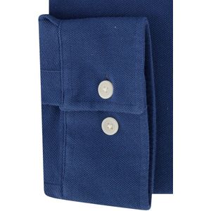 Butcher of Blue - Casual Overhemd - Donkerblauw - Katoen