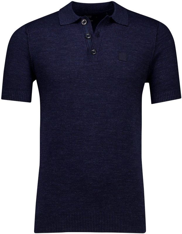 Butcher of Blue Clifden - Poloshirt - Donkerblauw Gemêleerd - Katoen