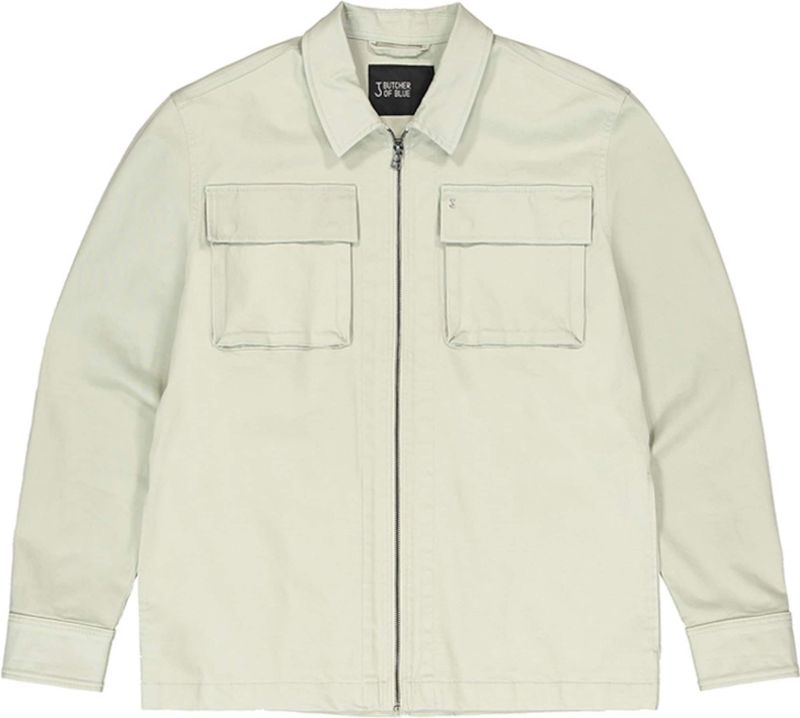 Butcher of Blue overshirt groen katoen