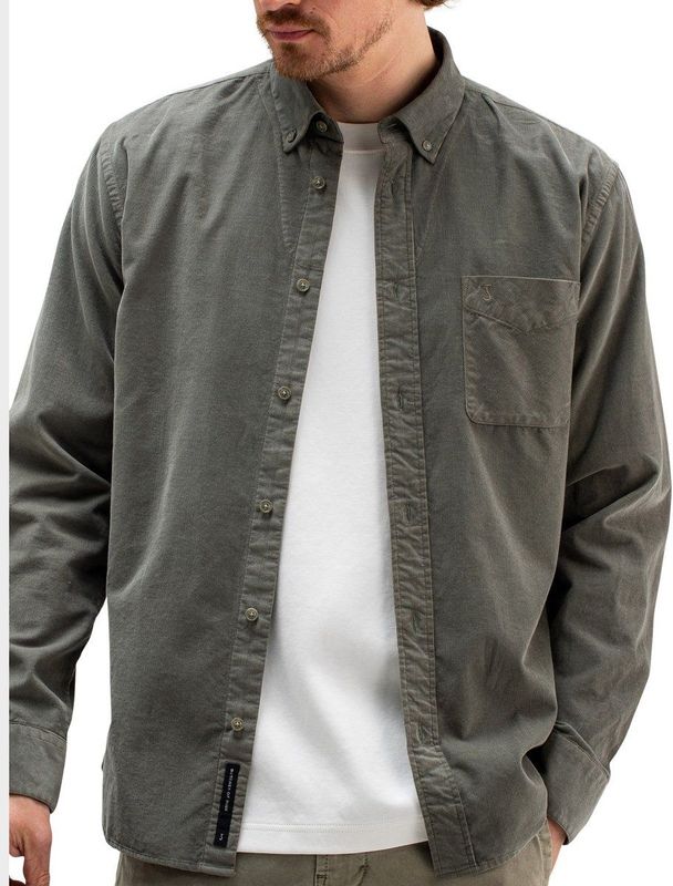 Butcher of blue casual shirt robby cord shirt maat S