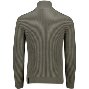 Butcher of Blue - Trui - Groen - Katoen/Polyamide - Half Zip