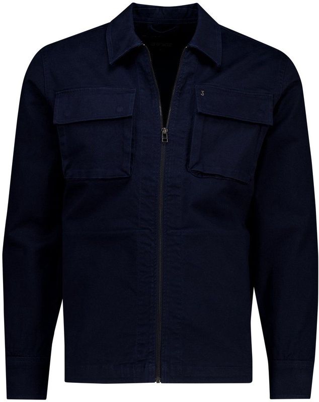 Butcher of Blue - Sonam Overshirt - Donkerblauw - Katoen/Elastaan