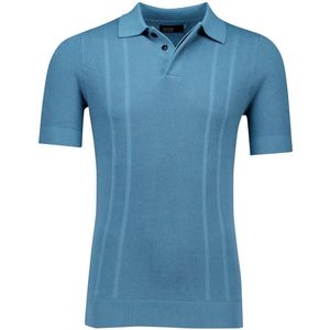 Butcher of Blue - Ripley Knit Polo - T-shirt - Blauw - 100% Katoen
