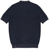 Butcher of Blue, Tops, Heren, Blauw, S, Navy Gebreide Polo
