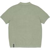 Butcher of blue boucle knit polo t-shirt groen