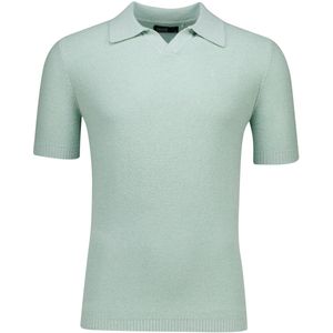 Butcher of Blue - Boucle Knit Polo - Groen - Katoen - Normale Fit