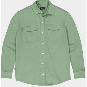 Butcher of Blue - Overshirt - Groen - Jersey - Regular Fit