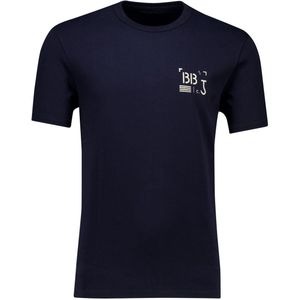 Butcher of Blue - T-shirt - Donkerblauw - Katoen - Normale Fit