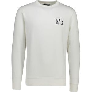 Butcher of Blue - Army Stencil Crew - Sweater - Off White - Katoen/Polyester