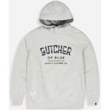 Butcher of Blue, Sweatshirts & Hoodies, Heren, Grijs, S, Army College Hoodie M2513006