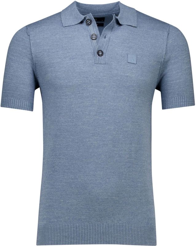 Butcher of Blue - Lt Clifden Polo - Heren - Blauw - Katoen
