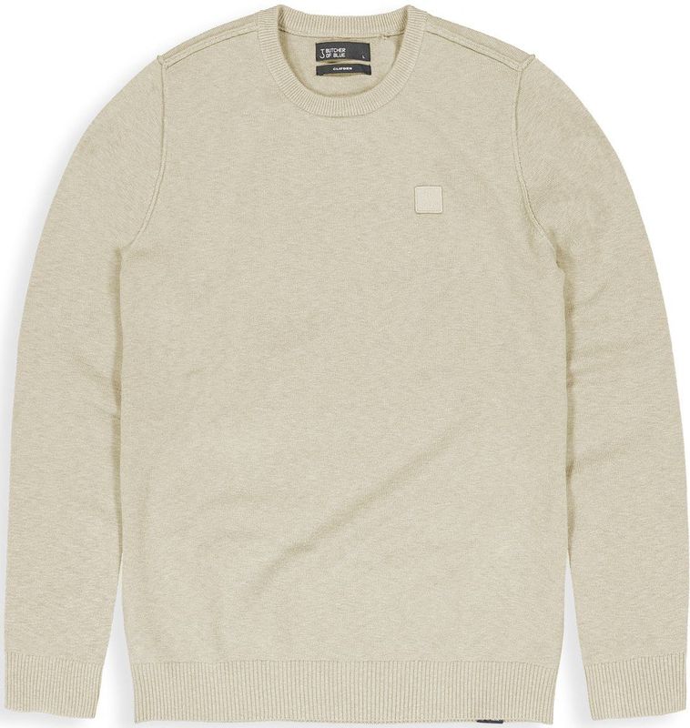 Butcher of Blue - Clifden - Trui - Beige - Fijn Gebreid - Wol