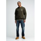 Butcher of Blue - Army Circle Crew Sweater - Groen - Heren