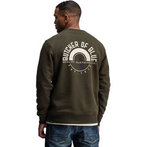 Butcher of Blue - Army Circle Crew Sweater - Groen - Heren