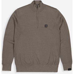 Butcher of Blue - Structure Halfzip - Coltrui - Bruin