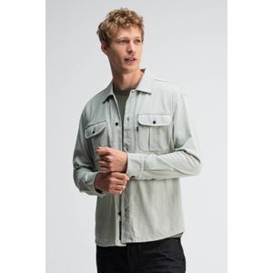 Butcher of Blue - Overshirt - Lichtgroen - Regular Fit - Lange Mouwen
