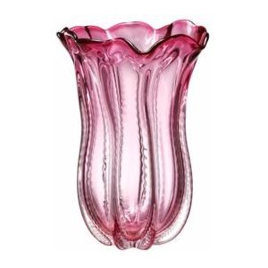 Torre & Tagus Andrea Handgemaakte Swirl Glazen Bol Vaas voor Home Decor Woonkamer Centerpiece & Home Office, Blauw