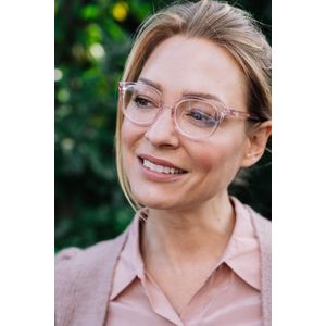 Leesbril Vista Bonita NOVA - Kleur Soft Skin - Sterkte +2.00 - Uitstekende kwaliteit glazen - Robuust frame met flexveren. Incl. leuke briletui en poetsdoekje