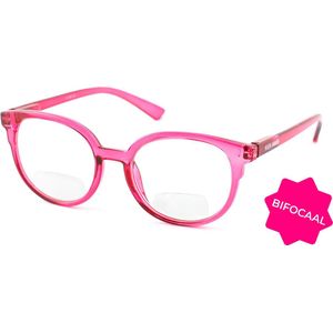 Leesbril Vista Bonita Nova Bifocaal-Cherry Lips Pink -+3.00