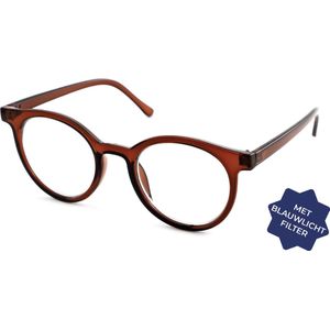 Leesbril Vista Bonita Classic Met Blauwlicht Filter-Crafty Brown-+2.50