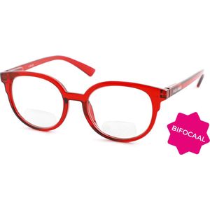 Leesbril Vista Bonita Nova Bifocaal-Aztec Red -+4.00