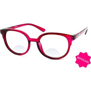 Leesbril Vista Bonita Nova Bifocaal-Very Berry-+4.00