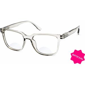 Leesbril Vista Bonita Cubo Bifocaal-Kadushi Silver-+4.00