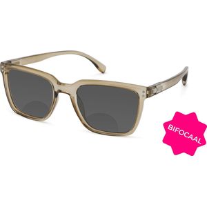 Zonneleesbril Vista Bonita Cubo XL Bifocaal-Desert Brown-+3.50