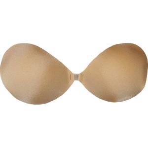 Teep Plak BH Naadloos - Zelfklevende BH - Herbruikbaar - Beige - Cup D