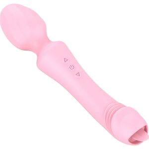 Cupitoys® Wand Vibrator - Tong Vibrator - Vibrators Voor Vrouwen - 20 Standen - Lichtroze