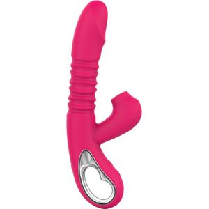Cupitoys® Luchtdruk Vibrator - Stotende Vibrator - Vibrators Voor Vrouwen - 24 Standen - 42°C - Roze