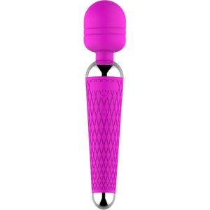 Cupitoys® Wand vibrator met reliëf - 20cm - Lichtpaars - 16 standen - Vibrators voor vrouwen en mannen - Sex toys voor vrouwen en mannen