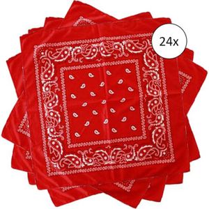 Fjesta© Boerenzakdoek rood - bandana rood - 53cm x 53cm - 24 stuks