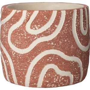 Intratuin - Kyo - Bloempot - Terracotta - Ø 14,5 H 13 cm