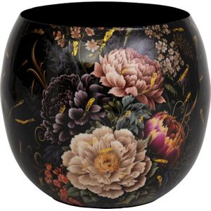 Intratuin - Nolan - Bloempot - Zwart - Ø 30 H 25,5 cm