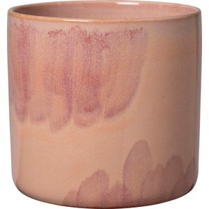 Decoratieve bloempotten Bloempottenset van rode klei, buitentuin, landschap, kleipotten, ruwe terracotta potten, drie sets terrasornamenten Tuinieren